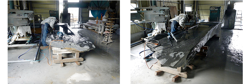 神社の記念碑現在製作中